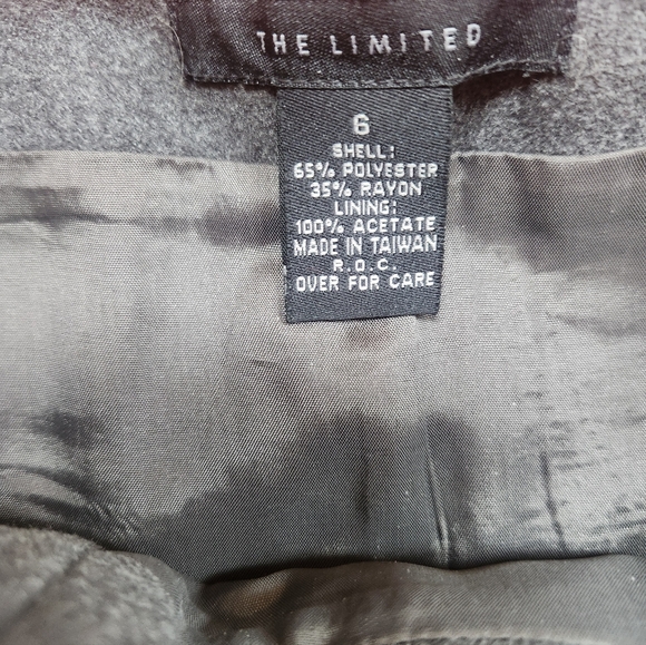 The Limited Dark Gray Skirt with Belt ~ Lined Pencil Skirt - Size 6 - Picture 5 of 5